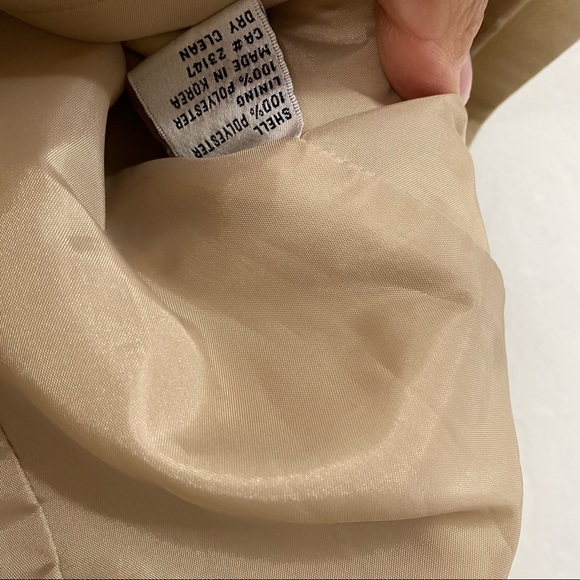 Talbots Women’s 10 Beige Microfiber Full Zip Basic Jacket Collared Casual Lined - Picture 5 of 10